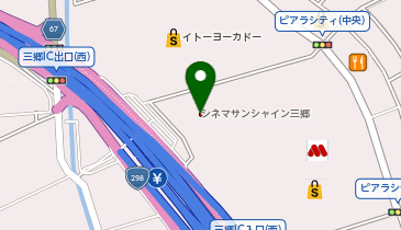 マクドナルド三郷ピアラシティ店の地図画像