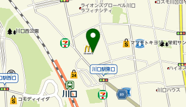 31アイスクリームららテラス川口店の地図画像