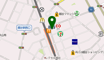 ケンタッキーフライドチキン越谷駅前店の地図画像