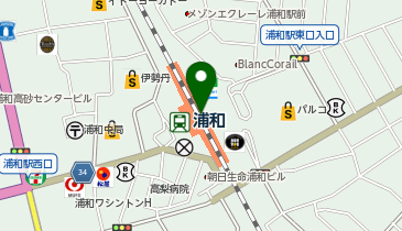 さぼてんアトレ浦和店の地図画像