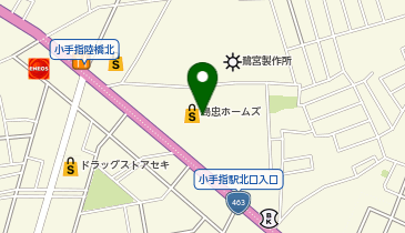 はなまるうどんホームズ所沢店の地図画像