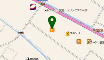 肉問屋肉丸商店モラージュ菖蒲店の地図画像