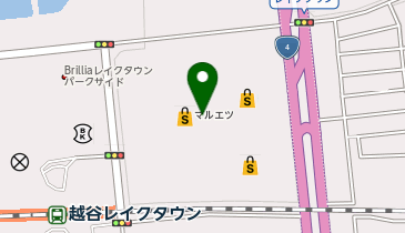 牛角焼肉食堂レイクタウンkaze店の地図画像