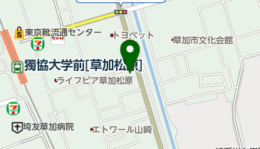 ガスト草加松原店(から好し取扱店)の地図画像