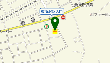 デニーズ東所沢店の地図画像