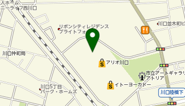 珈琲館アリオ川口店の地図画像