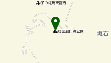 県立奥武蔵自然公園の地図画像