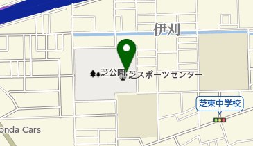 市立芝スポーツセンターの地図画像