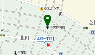 蕨市民体育館の地図画像