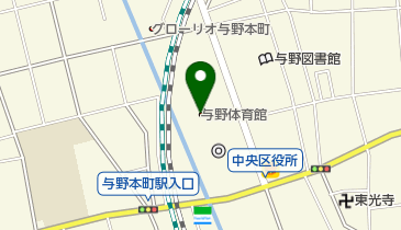 さいたま市与野体育館の地図画像