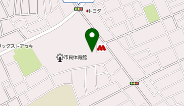 上尾市民体育館テニスコートの地図画像