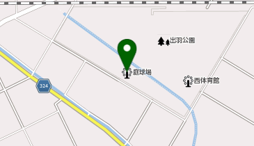 越谷市立出羽公園庭球場の地図画像