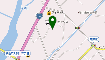 コナミスポーツクラブ狭山テニスコートの地図画像