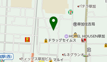 メガロス草加インドアテニススクールの地図画像