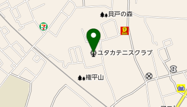 ユタカテニスクラブの地図画像