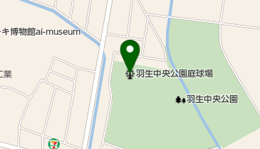 羽生中央公園庭球場の地図画像