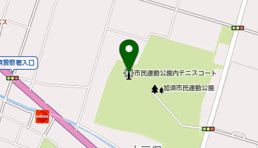 加須市民運動公園内テニスコートの地図画像