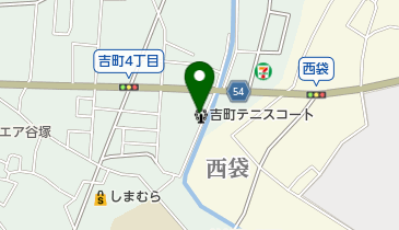 草加市市営吉町テニスコートの地図画像