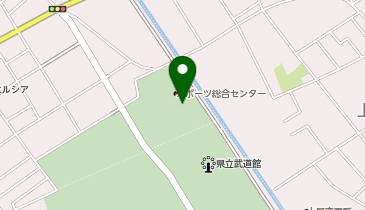 スポーツ総合センターテニスコートの地図画像