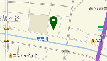 辻庭球場の地図画像