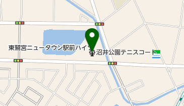 沼井公園テニスコートの地図画像