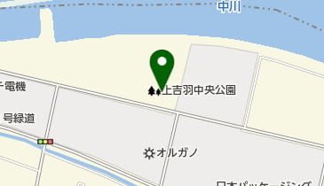 上吉羽中央公園テニスコートの地図画像