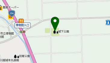 城下公園テニスコートの地図画像