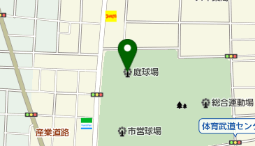 青木町公園総合運動場庭球場の地図画像