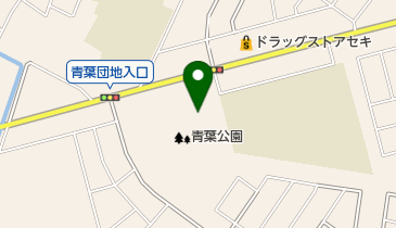 青葉公園テニス場の地図画像