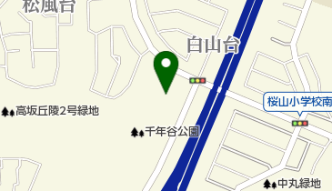 千年谷公園庭球場の地図画像