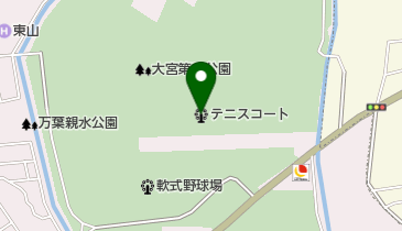 大宮第二公園テニスコートの地図画像