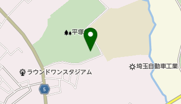 平塚公園テニスコートの地図画像