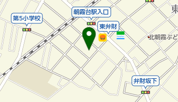 弁財公園テニスコートの地図画像