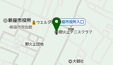 野火止テニスクラブの地図画像