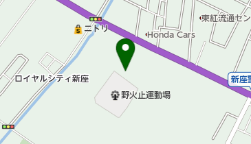 野火止庭球場の地図画像