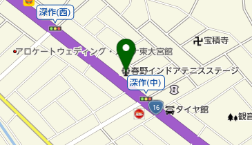 春野インドアテニスステージの地図画像