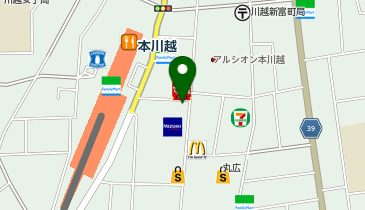 タイトーFステーションクレアモール川越店の地図画像
