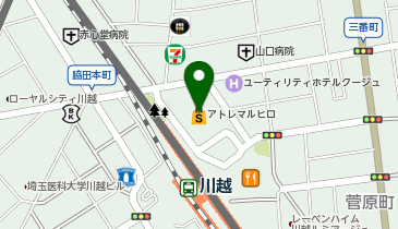 GiGOアトレ川越の地図画像
