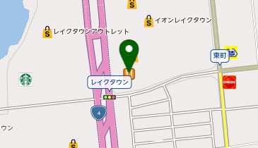 バンダイナムコCross Store越谷レイクタウンの地図画像