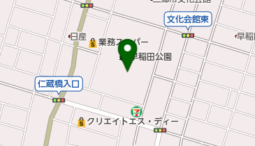 早稲田公園プールの地図画像