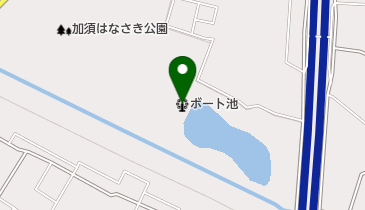 キサイフーズはなさきふれあいパークボート乗り場の地図画像