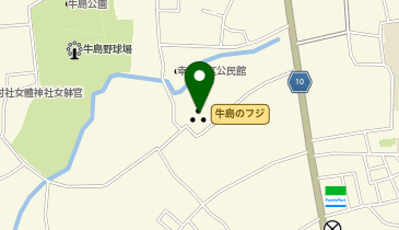 牛島のフジの地図画像