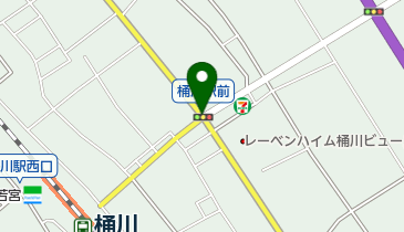 桶川市祗園祭りの地図画像