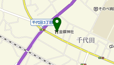 金鑚神社の地図画像