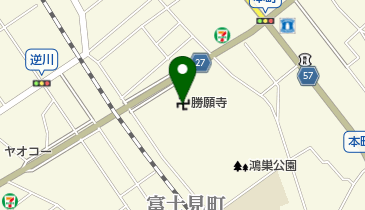 勝願寺の地図画像