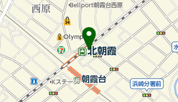 北朝霞駅東口の地図画像