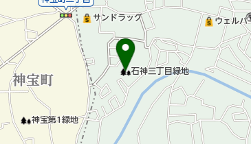 石神三丁目緑地の地図画像