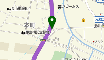 本町1丁目緑地の地図画像