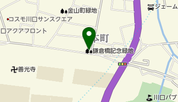 鎌倉橋記念緑地の地図画像