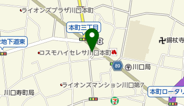本町緑地の地図画像